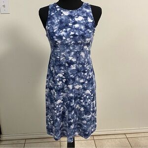 Athleta Dress Women’s Size XS Blue Tie Dye Santorini Rip Tide Athletic Dress
